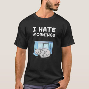 Kat Katten Sluimeren Slapen Slaap Pyjama Pyjama's T-shirt