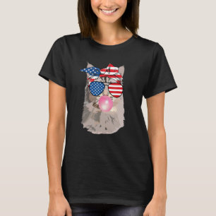 Kat Kauwgom 4 juli 4 juli Amerikaans T-shirt