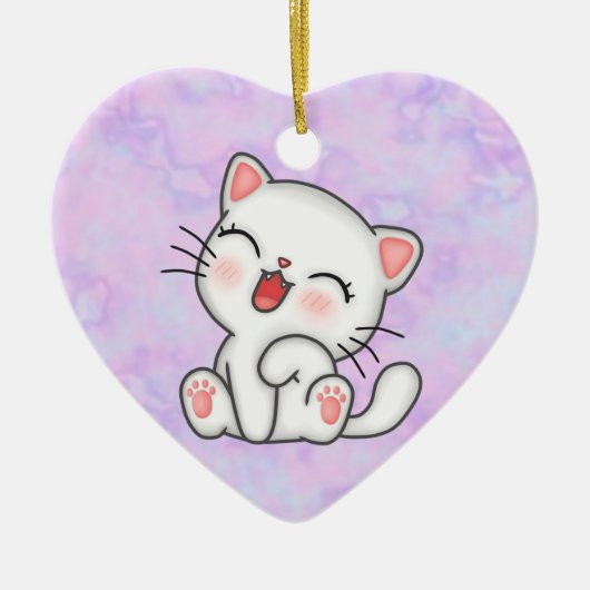 Kat Keramisch Ornament (Voorkant)