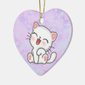 Kat Keramisch Ornament (Links)