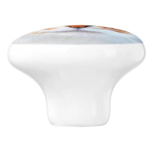 Kat Keramische Knop (Zijkant)