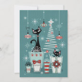  Kat Kerst II - w / Rood ©studioxtine Kaart (Voorkant)