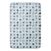 Kat Kerst Patroon Badmat (Voorkant Verticaal)