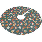 Kat Kerst Patroon Kerstboom Rok (Gekanteld)