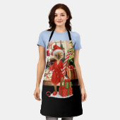 Kat Kerst Siamese kat Schort (Gedragen)