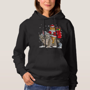 Kat Kerst T-shirt Santa Caticorn Meowy Xmas
