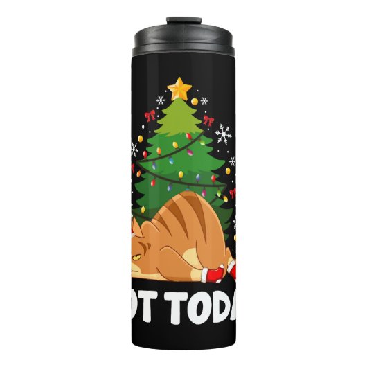 Kat kerst thermosbeker (Voorkant)