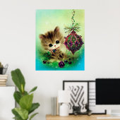  kat kerstbol poster (Thuiskantoor)