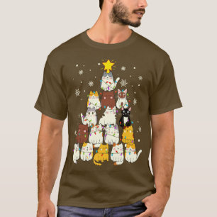 Kat kerstboom 1 t-shirt