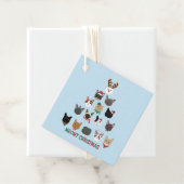 Kat kerstboom bedankjes labels (In situ)