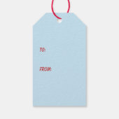 Kat kerstboom cadeaulabel (Achterkant)