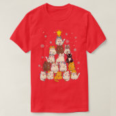 Kat kerstboom Funny Kerstmis Merry Catmas Bo T-shirt (Design voorkant)