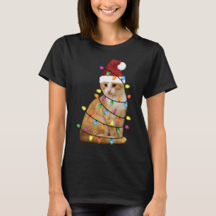 Kat kerstboom Santa Funny Xmas Kat Lover T-shirt