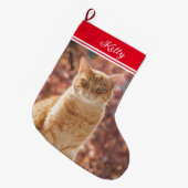 kat-kerstcadeautje Foto klein Grote Kerstsok (Voorkant (Hangend))