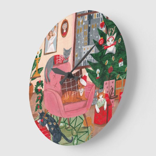 Kat-kerstkunst Grote Klok (Hoek)