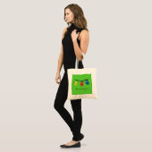 Kat-kerstlampjes Funny Meowy en Bright Tote Bag (Voorkant (model))