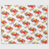  kat kerstman, Louis Wain Cadeaupapier (Vlak)