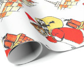  kat kerstman, Louis Wain Cadeaupapier (Rol Hoek)