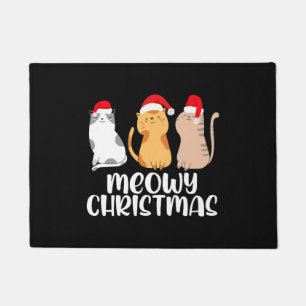 Kat Kerstmis - Meow Kerstmis X-Mas Deurmat