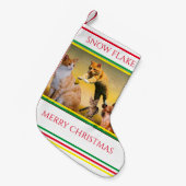 Kat kerststouwing op maat kleine kerstsok (Voorkant (Hangend))