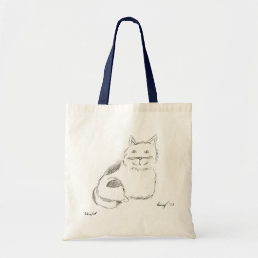 Kat ketch Canvas tas (Voorkant)