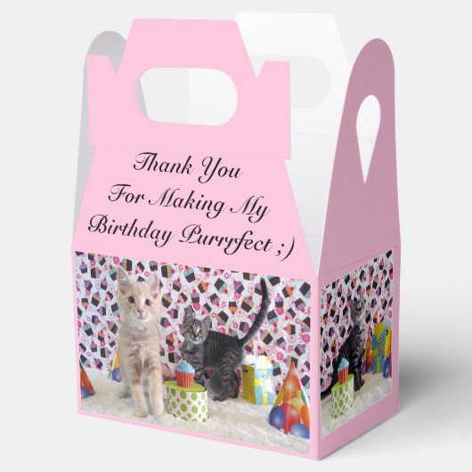 Kat/Keukendag door Patton en Buffington Bedankdoosjes (Geopend)