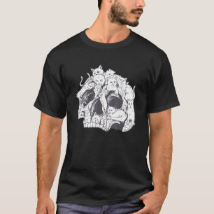 Kat Keukenkop met katten - Skelethoge kosten T-shirt