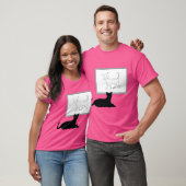 Kat kijken Cat Art T-shirt (Unisex)