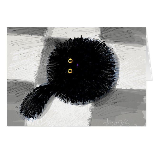 kat kijkt uit (Voorkant Horizontaal)