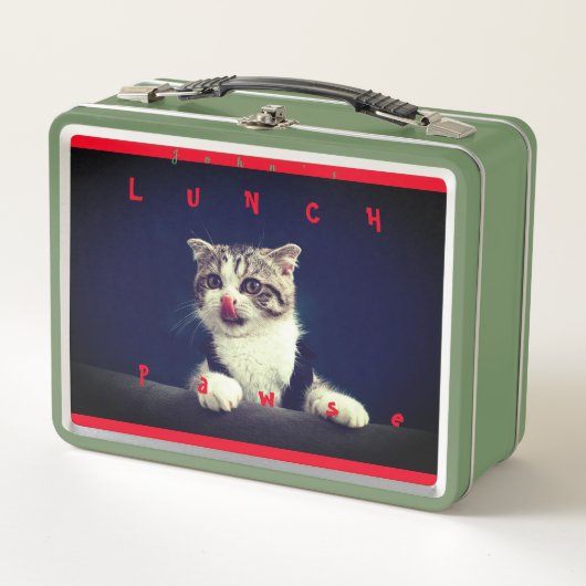 Kat Kitten Animal Fun Metal Lunch Box (Voorkant)
