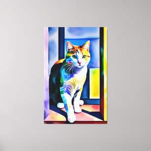 Kat/Kitten Canvas Print