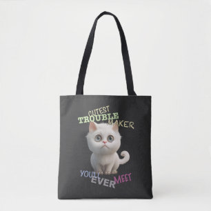 Kat Kitten Cuttest Trouble Maker Leuke Schattige P Draagtas