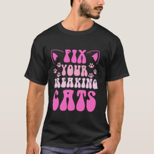 Kat kitten grappig spay neuter humor veterinaire k t-shirt