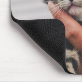 Kat, kitten, hand muismat (Hoek)