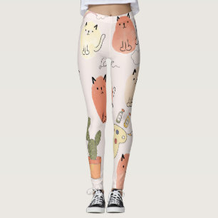 Kat kitten katten: schattig dierpatroon leggings