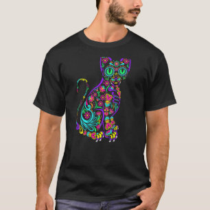 Kat Kitty Kitten Pootjes Suiker Schedel Calavera G T-shirt
