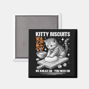 Kat Kneedt Bakker Kitty Biscuit We Kneed Ze Jou Magneet