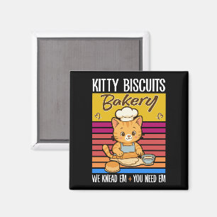 Kat Kneedt Bakkerij Kitty Biscuits Wij Kneed Em Ji Magneet