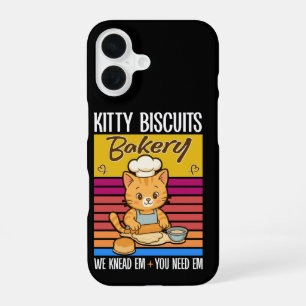 Kat Kneedt Bakkerij Kitty Biscuits Wij Kneedden Ze iPhone 16 Hoesje