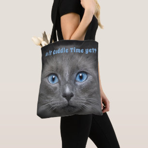 Kat Knuffeltijd — Grijze kat Draagtas
