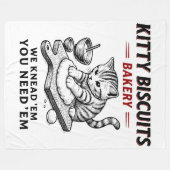 Kat koekjes bakkerij fleece deken (Voorkant (Horizontaal))