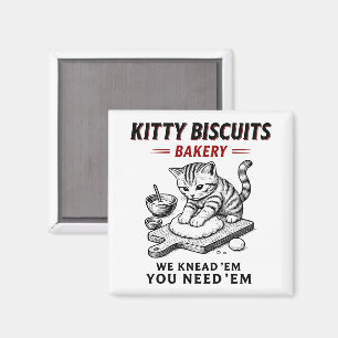Kat koekjes bakkerij magneet