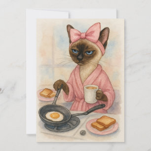 Kat koken ontbijt Pawsitively Delicious! Kaart