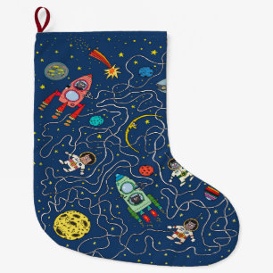 kat kosmos kosmonautraket grote kerstsok