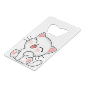 Kat Kredietkaart Flessenopener (Achterkant Gekanteld)