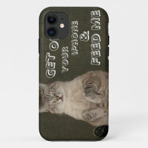 Kat "KRIJG UW IPHONE UIT EN VOER ME" iPhone 5 Hoes