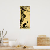  kat-kunst in Korea Poster (Keuken)