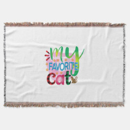 Kat Kunst Mijn favoriete kat Deken