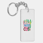 Kat Kunst Mijn favoriete kat Sleutelhanger (Voorkant Links)