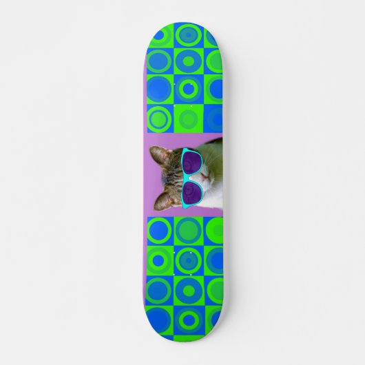 KAT-KUNSTMATIGE SUNGLASSEN SKATEBOARDS (Voorkant)